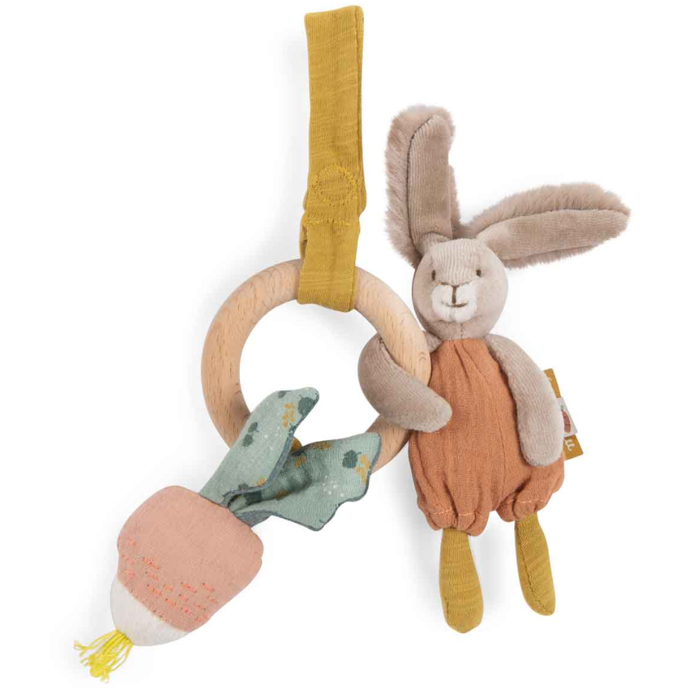 Lapins Rabbit Wooden Ring Rattle